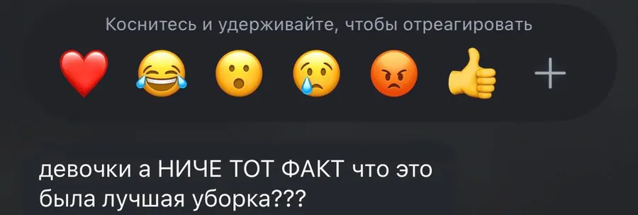 Скрийншот с реакция от клиент на RianClean